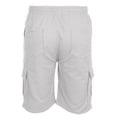 thumbnail image 3 of Men's Cargo Shorts Plus Size Big and Tall Cargo Shorts Multi-Pockets Relaxed Summer Drawstring Beach Shorts Pants, 3 of 5