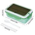 thumbnail image 3 of Sentmoon Divided Lunch Box, Microwave Heated Plastic Lunch Box, Microwave Oven Student Meal Box Office Worker Portable Tableware Meal Box Todays Deals Clearance Sales, 3 of 3