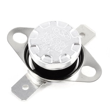 Unique Bargains 80C NC Temperature Control Switch Thermostat Auto Reset 2-Terminal KSD301