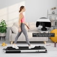 thumbnail image 2 of SuperFit 2.25HP 2 in 1 Folding Treadmill W/ Speaker Remote Control APP Silver, 2 of 10