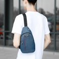 thumbnail image 3 of Mini Sling Bag for Men Chest Bag Utility Crossbody Backpack For Hiking Travel Sports Running,Gray, 3 of 7