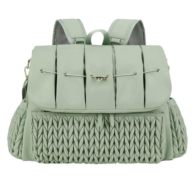 Sac à Dos de Voyage Multifonction avec Matelas à Langer Intégré Grande Capacité Sac à Couches pour Parents