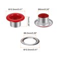 thumbnail image 2 of Unique Bargains 100PCS Grommets Eyelets 1/4 Inch (6mm) ID Hole Metal Self Backing Eyelet with Washers for Leather Red, 2 of 7