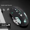 thumbnail image 4 of Casque de Jeu Ergonomique Sans Fil Rechargeable X8 Silencieux à DEL Rétroéclairé USB Optique, 4 of 6