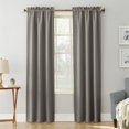 thumbnail image 1 of Sun Zero Easton Blackout Energy Efficient Rod Pocket Single Curtain Panel, 40 Inches x 63 Inches, Gray, 1 of 5