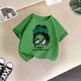 thumbnail image 5 of Hauts de Danse pour Enfants Filles T-Shirt pour Enfants Manches Longues Enfant Filles Mignon Graphique Imprimé Col Rond T-Shirt à Manches Courtes Été Décontracté T-Shirt Hauts, 5 of 5