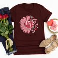 thumbnail image 1 of Meichang T-Shirts Joyeuse Saint-Valentin Femmes Mignon Imprimé Cœur T-Shirts Mignons Hauts Col Rond Manches Courtes T-Shirts de Vacances Saint-Valentin, 1 of 4