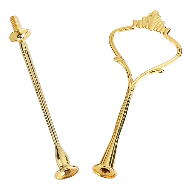Cake Fitting Set - Multi-Tiers Cake Cupcake Tray Stand Handle Fruit Plate Hardware Fitting Holder(3-Tiers Round)