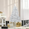 thumbnail image 2 of HOMCOM Arbre de Noël Artificiel de 4 Pi avec 202 Branches Réalistes, Blanc, 2 of 9