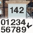 thumbnail image 2 of Penkiiy 4.7 Inch Black Metal Numbers , Modern Metal House Numbers, Black Door Numbers, Outdoor Mailbox Numbers, Metal Black House Address Letters and Numbers for House Office Apartment Outside, 2 of 7