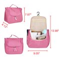 thumbnail image 3 of Travel Cosmetic Bag Toiletry Case Wash Organizer Storage Hanging Pouch Pink, 3 of 9