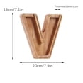 thumbnail image 2 of XZNGL Personalized Wooden Name Money Box Wooden Deposit Box Twenty Six English Letters, 2 of 6