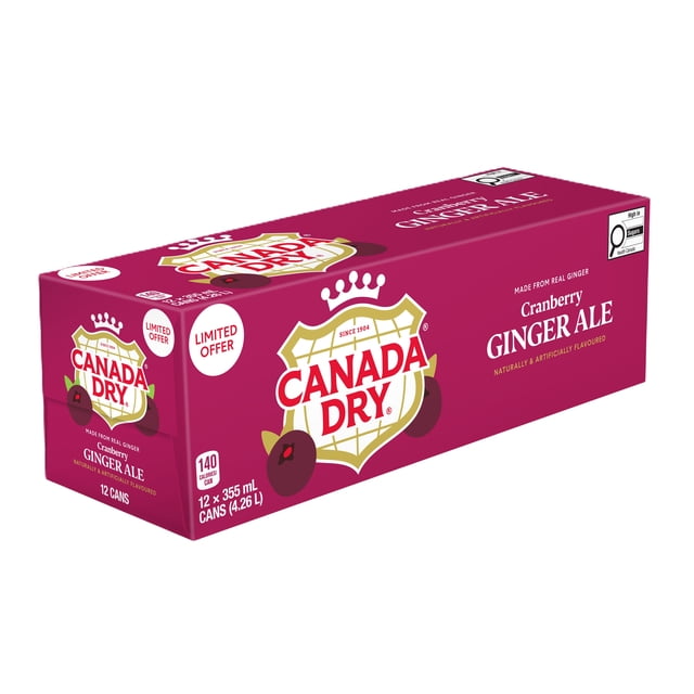 Canada Dry Cranberry Ginger Ale 12X355ML