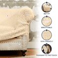 thumbnail image 3 of CHOK 2024 Housse pour Causeuse Inclinable - Gris Pâle Uni - Housse pour Fauteuil Inclinable 2 Places, 3 of 8