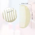 thumbnail image 2 of Unique Bargains 1 Pcs Peigne à Dents Larges Demi-Rond pour Femmes Cheveux Bouclés Épais Ondulés Raides Beige, 2 of 6