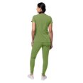thumbnail image 2 of Adar Pro Movement Booster Scrub Set For Women - Sweetheart V-Neck Scrub Top & Yoga Jogger Scrub Pants, 2 of 7