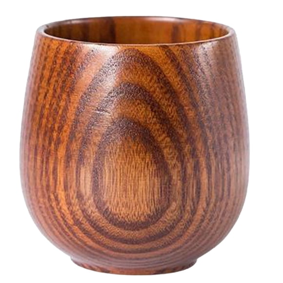 Verre&Bouteille Tasse en Bois Brûlé pour Bar à la Maison Gobelet en Bois Brûlé Verre à Boire en Bois Naturel pour Liqueur Thé Eau Idée pour Père et Mari