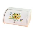 thumbnail image 3 of Rolltop Bread Box Iron Bread Box Large Capacity 12.40''x10.04''x6.69'' Bread Bin Holder Multi Purpose for Kitchen Counter None, 3 of 8