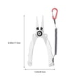 thumbnail image 2 of EGNMCR Camping & Randonnée Pinces de Route Intégrées en Alliage d'Aluminium Pinces de Pêche Multifonctionnelles wire cutter, 2 of 5