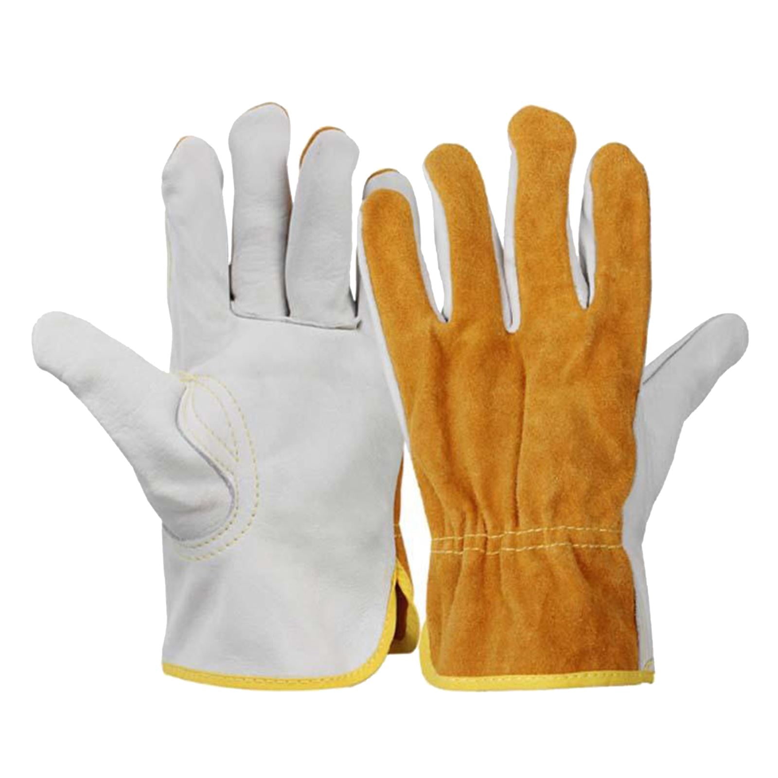 1Pair Work Gloves Men Working Welding Gloves Safety Protective Gloves Fireproof