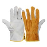 1Pair Work Gloves Men Working Welding Gloves Safety Protective Gloves Fireproof