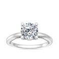 thumbnail image 1 of 1.15 Carat Excellent Round Cut Real Diamond New Design Solitaire Ring for Wedding and Engagement Solid 14K White Gold Size 11, 1 of 8