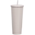 thumbnail image 2 of Tasse Gobelet avec Couvercle à Paille et Couvercle Rabattable, Bouteille d'Eau Réutilisable en Acier Inoxydable, 2 of 4
