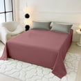thumbnail image 4 of Solid Color Bed Sheet - Polyester Fabric, Soft Comfortable Washable, Easy Care Fitted Design, Home Decor Bedding, JKODE, 4 of 7