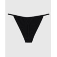 thumbnail image 2 of Smooth Cotton G-String Panty in Tuxedo Black, 2 of 2