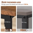 thumbnail image 4 of SortWise 35inch Industrial Coffee Table, Living Room Tea Center Table , Wood Top End Table, Rustic Accent Furniture with Wood Top and Metal Frame (35"W x 17.7"D x 17.7"H), 4 of 7