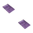 thumbnail image 1 of Youkk Polyester Chenille Bath Mat - Strong Water Absorption Exquisite Crafted Soft Texture No Shedding Light Purple 40cm*60cm 2Set, 1 of 6