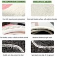 thumbnail image 2 of Corner Bath Mat Non-Slip Absorbent Fluffy Soft And Comfortable Washable Quadrant Rounded Shower Mat，Scalloped Bath Mat, 2 of 5