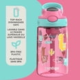 thumbnail image 4 of Contigo Kids Aubrey Straw Water Bottle, Leak-Proof, BPA-Free, Dishwasher Safe, Azalea Jade Llama, 4 of 7