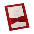 thumbnail image 1 of Labymos 25PCS Bow Ribbons Wedding Invitations Cards with Envelopes For Wedding Bridal Shower Engagement Greeting, 1 of 8