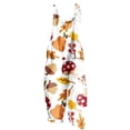 thumbnail image 2 of LOVZFMLL Combinaison pour Femme, Imprimée d'Été Sans Manches, Dos Nu, Ample, Longue, Orange, P, 2 of 5