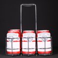 thumbnail image 3 of 6 Bottle Holder Party Basket Rack Caddy Stand for BBQ Hotel Bar Bottles, 3 of 7