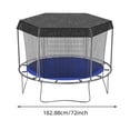 thumbnail image 3 of Kids Outdoor Trampoline With Sunshade Cover Mesh And Enhanced For Children Over 3 Years Durable TPE Material For Toys, 3 of 9