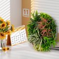 thumbnail image 4 of Costway 2 Pack Round Framed Artificial Foliage Wall Art with 9 Types of Mixed Faux Plants, 4 of 10