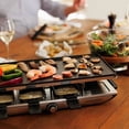 thumbnail image 3 of Swissmar Geneva Raclette de Fête pour 8 Personnes avec Plaque de Gril Antiadhésive Réversible, Spatules Résistantes à la Chaleur, 3 of 15
