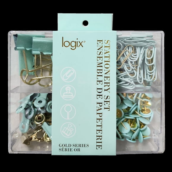 Logix Teal Stationary Set