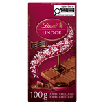 Lindt LINDOR Double barre de chocolat, 100g