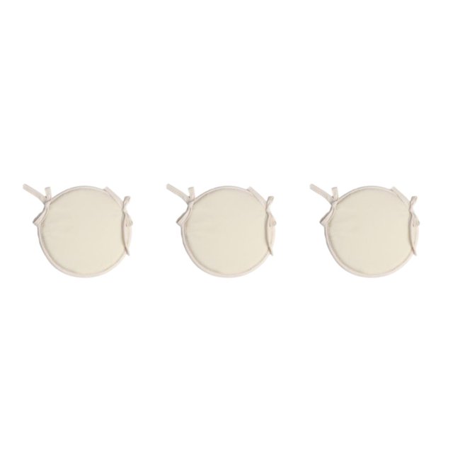 mmirethe Comfortable Round Chair Cushion For Bistros - With Durable Ties For Secure Fit Soft And Comfortable beige 3Set