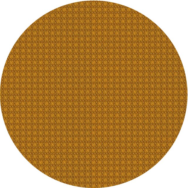Ahgly Company Tapis Rond Lavable en Machine Intérieur Transitionnel Acajou Brun, 5 Pieds Rond