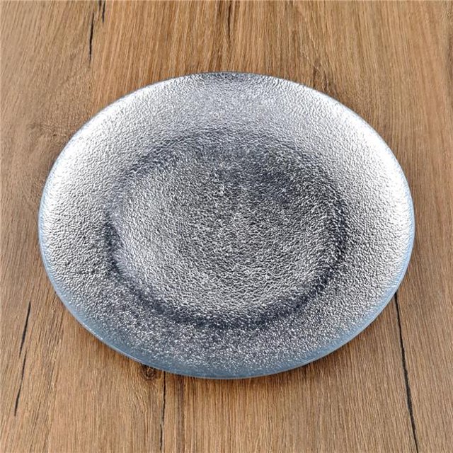 Assiettes à Salade Aura Rouge Grenade Argent, 8,25 Po - Ensemble de 4