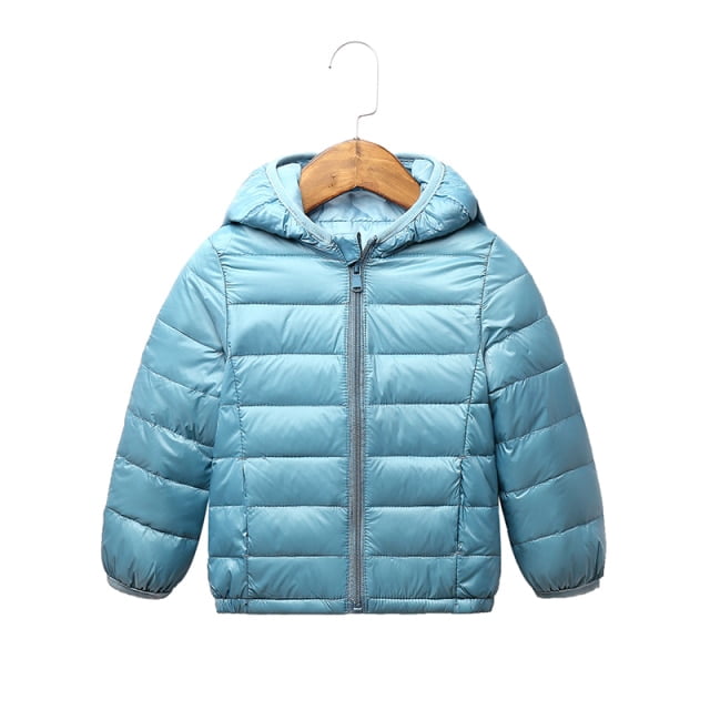 AAMILIFE Girls Winter Jacket Light Down Coat Hooded Outerwear Children Clothing 2-8 Years