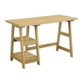 thumbnail image 1 of Convenience Concepts Designs2Go Trestle Desk in Off White Light Oak Wood Finish, 1 of 5