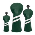 thumbnail image 3 of jinwen 3 Pcs Housse de Golf en Cuir PU Couvre-Chef de Club de Golf avec Vert Interchangeable, 3 of 9