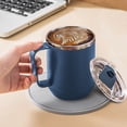 thumbnail image 1 of YIMWNYI Portable Stainless Steel Coffee Mug, Double Layer Vacuum Insulated Mug, Mug with Lid & Handle, Induction Heatable Coffee Mug, Food-Grade 304 Stainless Steel Cup, Travel Camping Office Mug, 1 of 8