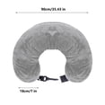 thumbnail image 3 of XYAIYT Sac de Rangement Multifonction pour Appuie-Tête de Voyage, Rembourrage, Oreiller de Cou en Forme de U, Housse en Velours Douce, Fermeture Éclair, Oreiller de Voyage Auto-Remplissant pour Avion, Road Trip, Camping et Fréquences 35,4 Pouces Gris, 3 of 3
