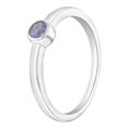 thumbnail image 2 of 925 Sterling Silver Simulated Alexandrite Birthstone Ring For Toddlers Size 2, 2 of 4